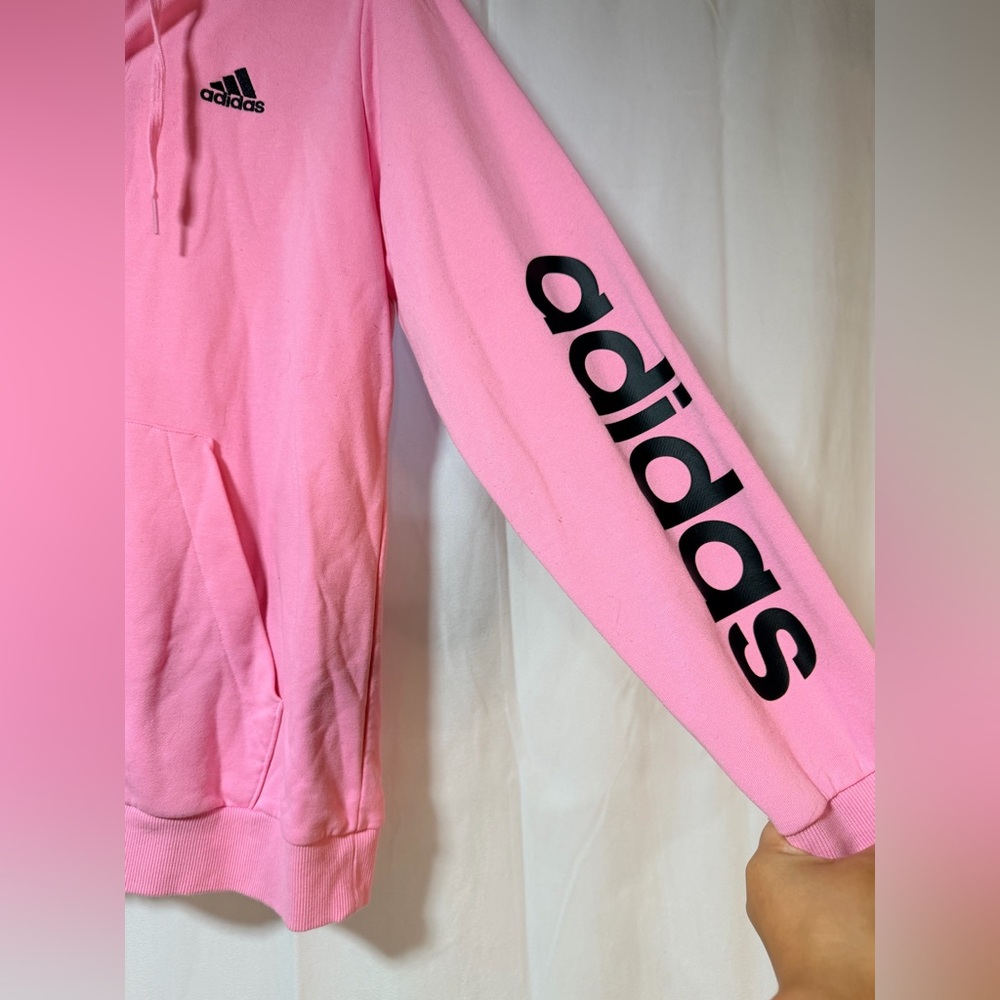 Adidas Pink Full-Zip Hoodie - Picture 3 of 6